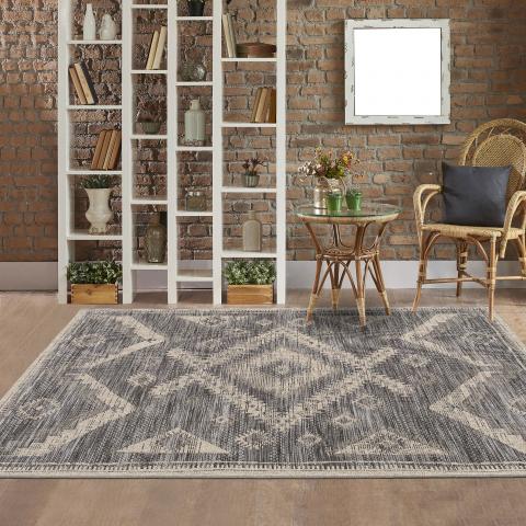 Tapis 80x150 cm HIERE 3 Noir