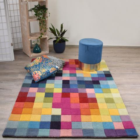 Tapis formes géométriques AXEL Multicolore