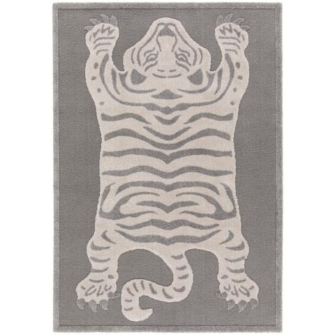 Tapis motif animalier CONICO Gris