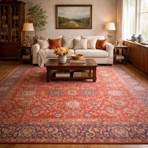 Tapis d'Orient NOMEDI Rouge