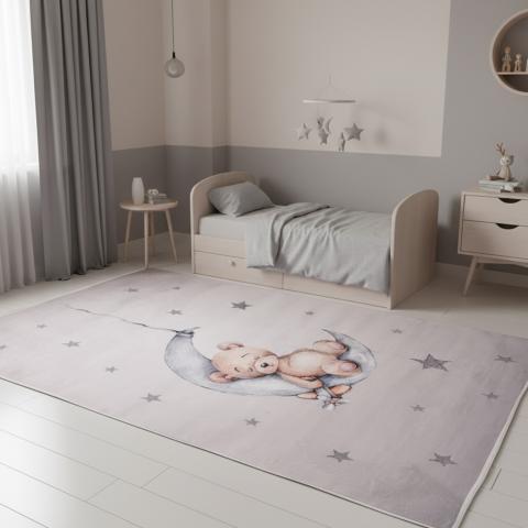Tapis pour enfant BEAR Gris