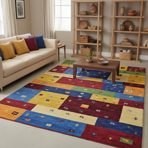 Tapis formes géométriques MYLA Multicolore