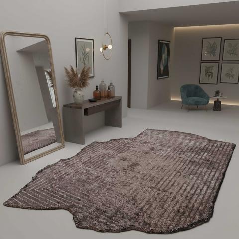 Tapis kilim LYN17 ABA Marron