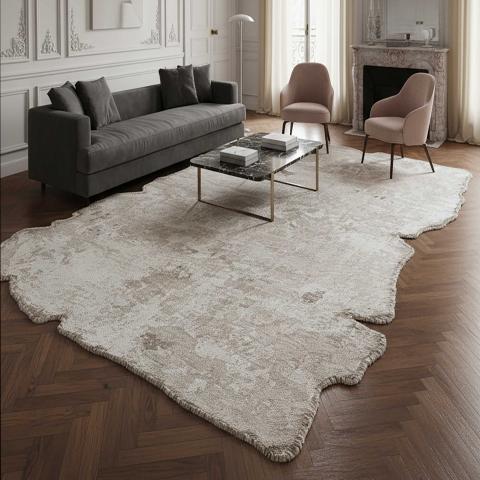 Tapis chinés LYN17 ADA Crème