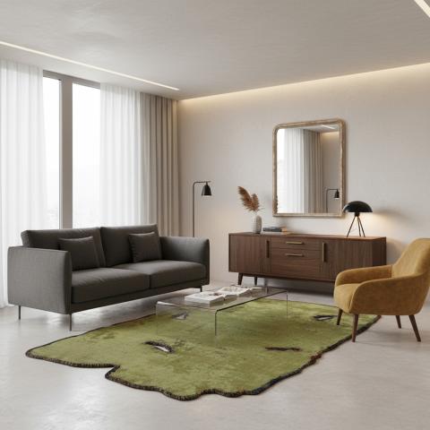 Tapis chinés LYN17 ANA Vert