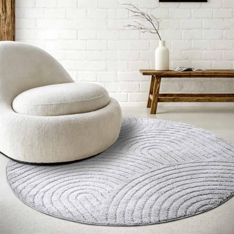 Tapis rond PANGLAO Ecru