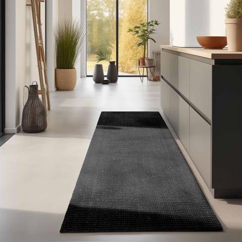 Tapis chinés JUTE J Noir