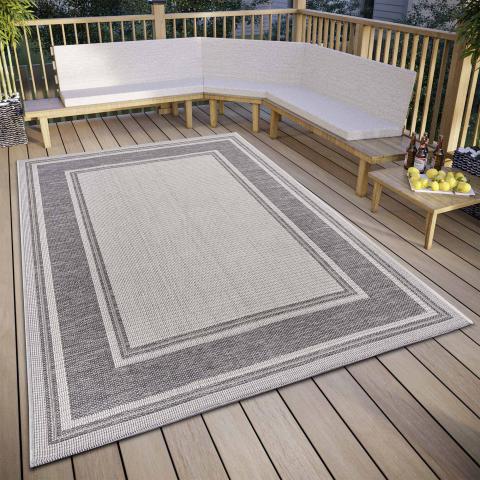 Tapis kilim CAST Gris