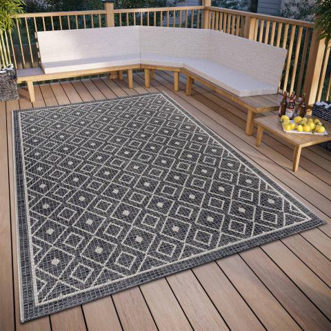 Tapis kilim LAHAL Gris