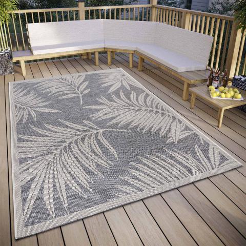 Tapis kilim PARU Gris