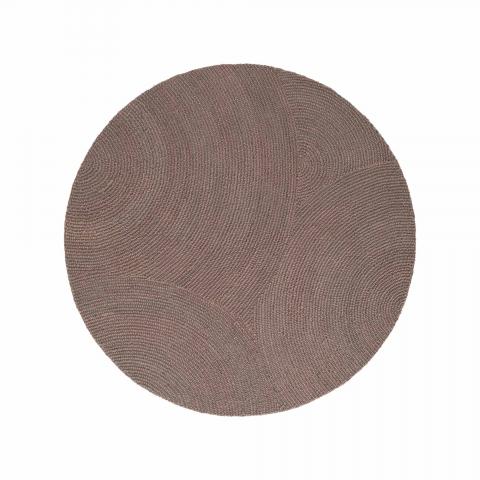 Tapis rond ELENI Marron