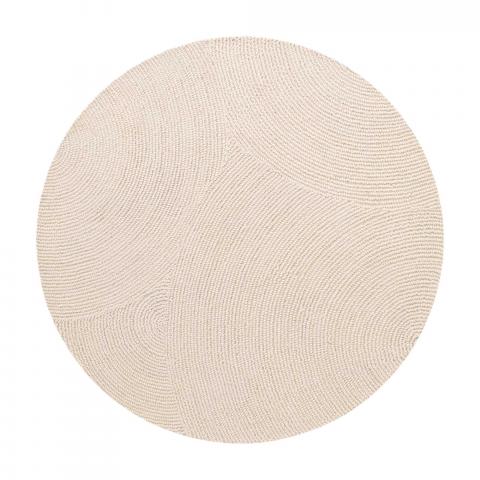 Tapis rond ELENI Blanc