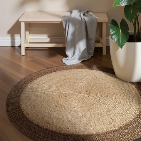 Tapis rond JUTE K Beige