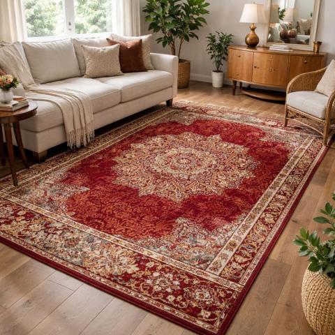 Tapis d'Orient MADERNO Rouge