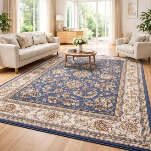 Tapis d'Orient RENI Bleu