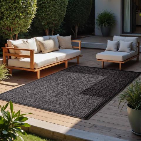 Tapis kilim NORIENT Noir