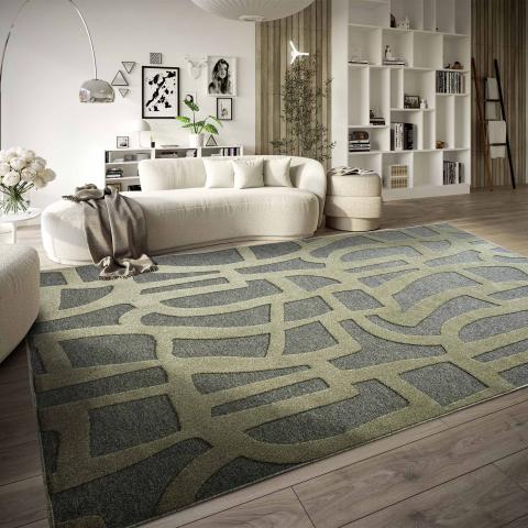 Tapis kilim THERESE Vert