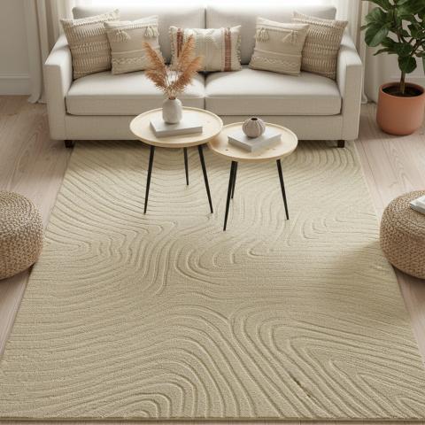 Tapis formes géométriques VYTA Beige