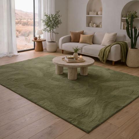 Tapis moderne LYN50 Vert
