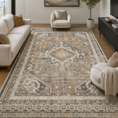 Tapis d'Orient LYN52 BOUKA Beige