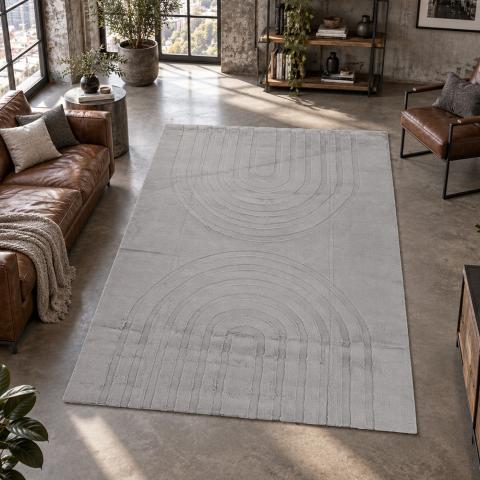 Tapis moderne LYN59 DEH Gris