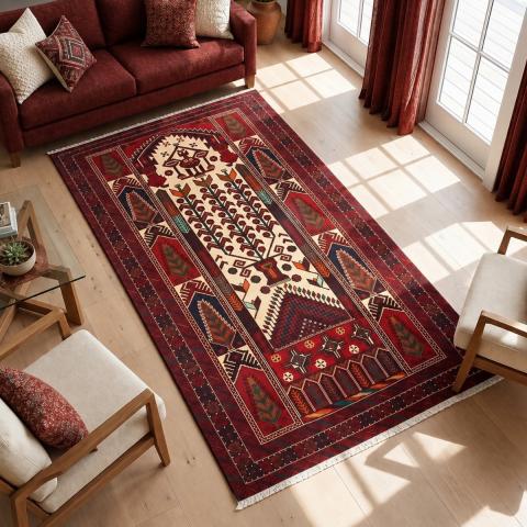Tapis d'Orient BALUTSCH 1 Rouge