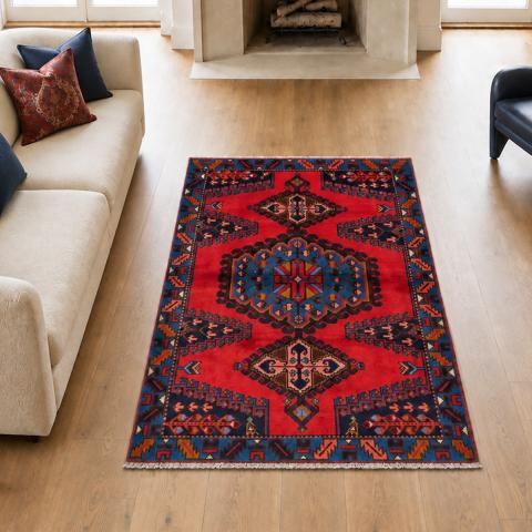 Tapis d'Orient HAMADAN 179 Rouge