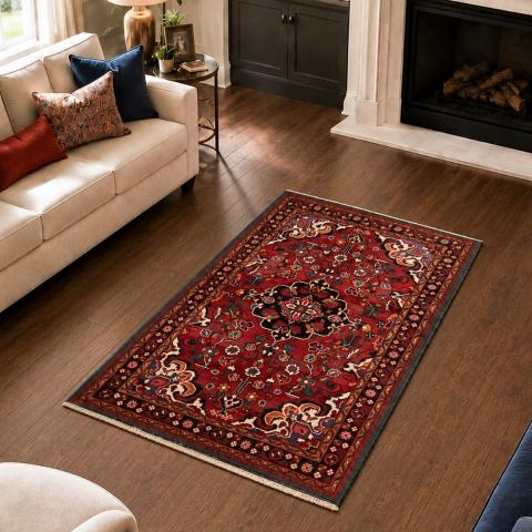 Tapis d'Orient HAMADAN 9 Rouge