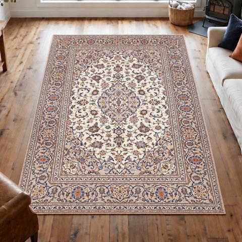 Tapis d'Orient KASHAN 1 Crème
