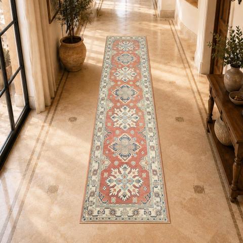 Tapis formes géométriques KAZAK CO 120 Orange