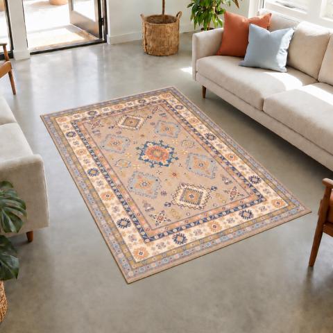Tapis formes géométriques KAZAK CO 53 Beige