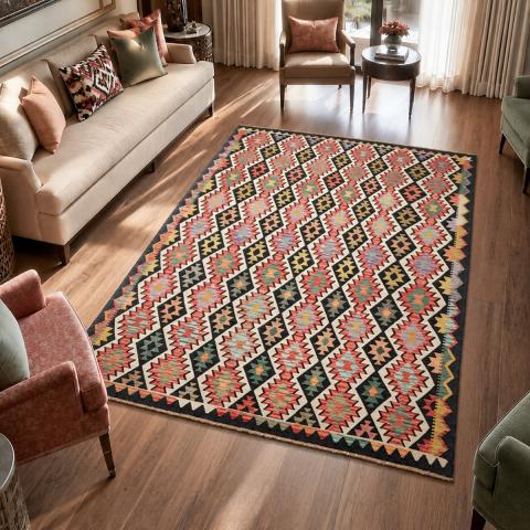Tapis kilim KILIM 3 Multicolore