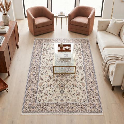 Tapis naturel NAIN 9LA 34 Crème