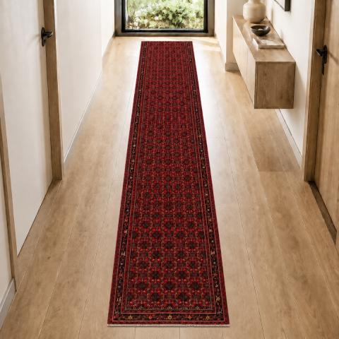 Tapis de couloir HAMADAN 180 Rouge