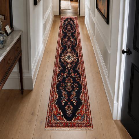 Tapis de couloir HAMADAN 181 Rouge