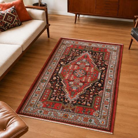 Tapis motif animalier HAMADAN 20 Rouge