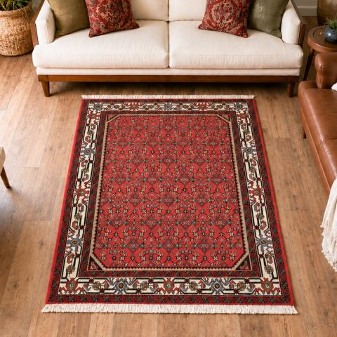Tapis naturel HAMADAN 21 Rouge