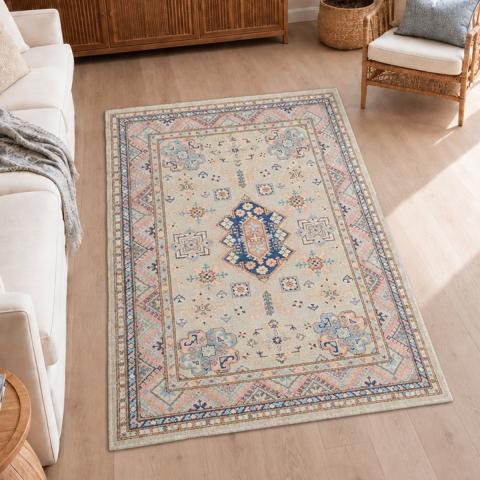 Tapis formes géométriques KAZAK CO 56 Crème