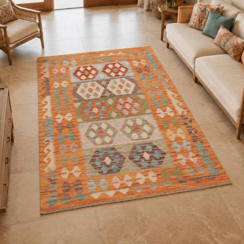 Tapis kilim KILIM 24 Multicolore