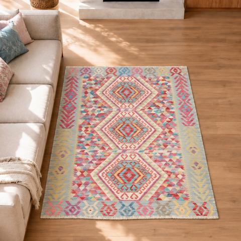 Tapis kilim KILIM 36 Multicolore