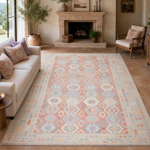 Tapis formes géométriques KILIM 40 Multicolore