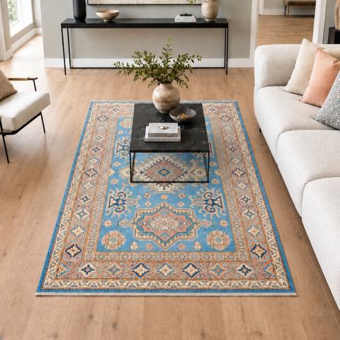 Tapis d'Orient KAZAK CO 60 Bleu