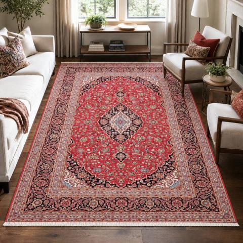 Tapis naturel ARDAKAN A Rouge