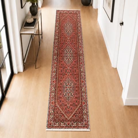 Tapis de couloir BIDJAR 4 Rouge
