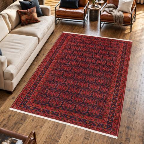 Tapis rectangulaire HAMADAN 37 Rouge