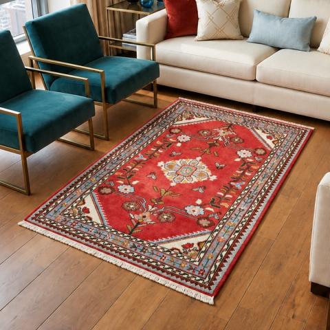 Tapis rectangulaire HAMADAN 39 Rouge