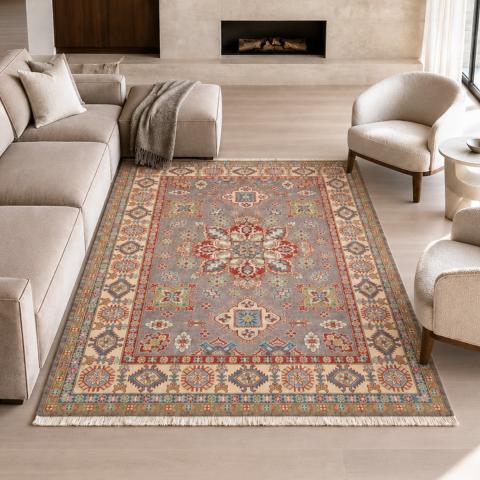 Tapis rectangulaire KAZAK CO 65 Gris