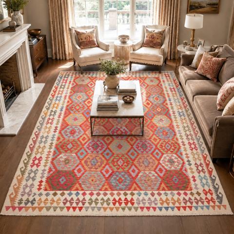 Tapis formes géométriques KILIM 71 Multicolore