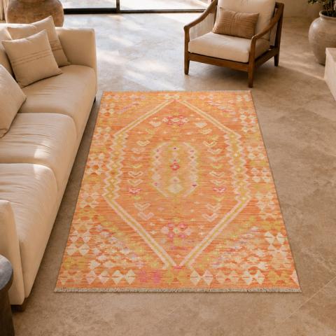 Tapis kilim KILIM 74 Orange