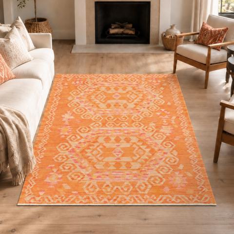 Tapis kilim KILIM 76 Orange